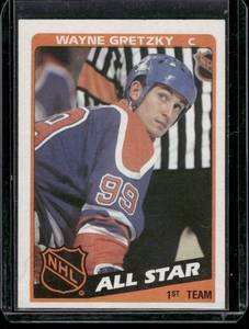 lot 67B image: Wayne Gretzky    1984 Topps #154 Edmonton Oilers Hockey Card