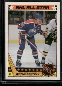 lot 68B image: Edmonton Oilers    1987 Topps Sticker Inserts #33A Edmonton Oilers Hockey Card