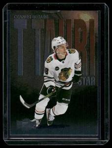 lot 77B image: Connor Bedard RC   2023 SkyBox Metal Universe T Tauri Phase #TTP-1 Chicago Blackhawks Hockey Card