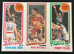 lot 28B image: Kareem Abdul-Jabbar 1980 Topps #132 Vintage Basketball Card