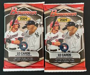 lot 152D image: 2024 Bowman Baseball 2 Pack Lot