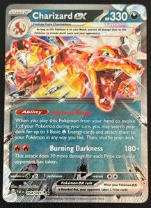 lot 166D image: Charizard eX Holo 054091 Pokemon Card