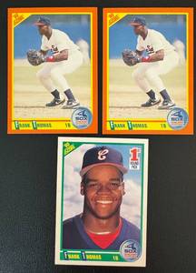 lot 174D image: Frank Thomas 3 Score RC Lot Rookie Baseball Cards