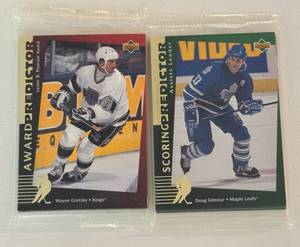 lot 178 image: 1994 and 1995 Upper Deck Hockey Scoring Predictor and Awared Predictor Sets, NewSealed