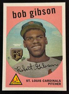 lot 182D image: Bib Gibson 2022 Totall Rookie Card Retrospective RC Logo Medallion Card #RCR-BG Baseball Card