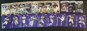 lot 186 image: Minnesota Vikings 20 Card Pizza Hut Purple Pride, Alumni Heroes, 40th Anniversaty Football Cards