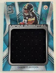 lot 192D image: Chase Claypool 60 Jumbo Relic 2020 Spectra #9 Monumental Numbered 4660 Football Card