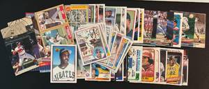 lot 198 image: 48 Card Lot 1980s-90s Baseball Stars Lot w Tons of Rookie Cards