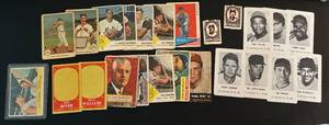 lot 196 image: 32 Card 150s-70s Oddball Vintage Baseball Lot - Lots of Star Cards