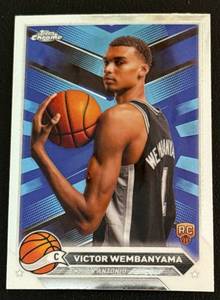 lot 48A image: Victor Wembanyama Chrome RC 2022 Topps Chrome #1 Rookie Basketball Card