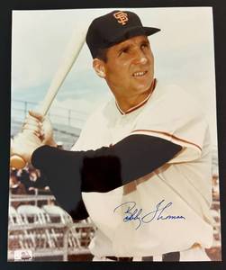 lot 86 image: Bobby Thomson Signed 8x10 Baseball Photo