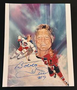 lot 95 image: Bobby Hull Signed 8x10 Chicago Blackhawks Hockey Photo