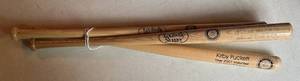 lot 124 image: 3 Hall of Fame Baseball Mini Bat Set - Kirby Puckett, Paul Molitor, Cal Ripken Jr.