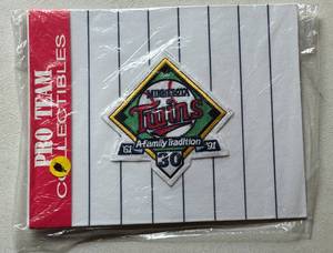 lot 125 image: Minnesota Twins Limited Edition (Only 86 made) 30th Year Anniversary Patch Baseball
