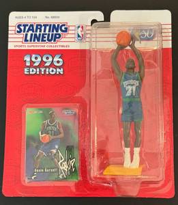 lot 130 image: Kevin Garnett Rookie 1996 Starting Lineup Figure Minnesota Timberwolves Basketball
