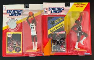 lot 131 image: 4 David Robinson Starting Lineup Figures San Antonio Spurs Basketball