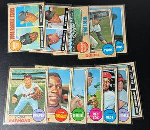 lot 116A image: 1968 Topps Baseball 12 Card Vintage Baseball Lot