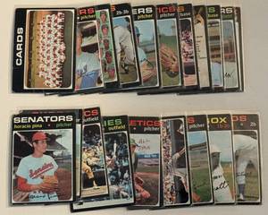 lot 118A image: 1971 Topps Baseball 20 Card Vintage Baseball Lot