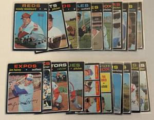 lot 119A image: 1971 Topps Baseball 20 Card Vintage Baseball Lot