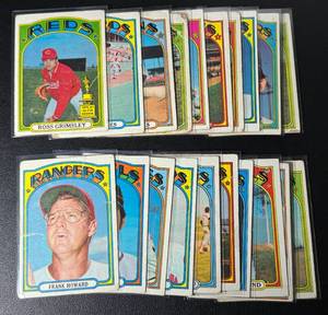 lot 120A image: 1972 Topps Baseball 20 Card Vintage Baseball Lot