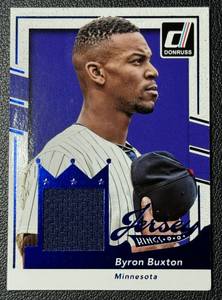lot 54A image: Byron Buxton Patch 2016 Donruss Jersey Kings #JK-BB Minnesota Twins Baseball Card