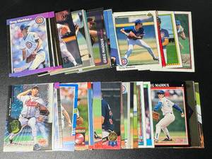 lot 63A image: Greg Maddux Large Baseball Card Lot