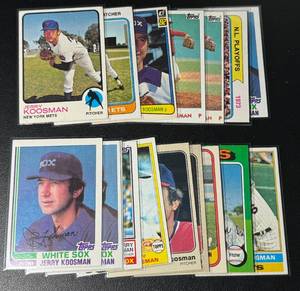 lot 68A image: Jerry Koosman 16 Card Vintage 1970s-80s Baseball Lot