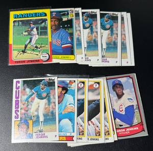 lot 76A image: Fergie Jenkins 15 Card Vintage Baseball Lot