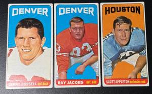 lot 81A image: 1965 Topps Football 3 Card Vintage Lot