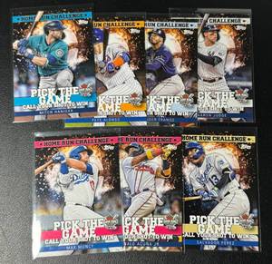lot 91A image: Home Run Challenge Topps 7 Card Baseball Lot