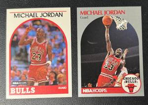 lot 98A image: Michael Jordan 2 Card Basketball Lot