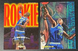 lot 105A image: 2 Kevin Garnett RC Lot Rookie Minnesota Timberwolves Basketball Lot