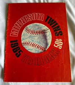 lot 135A image: 1965 Minnesota Twins Baseball Vintage Yearbook