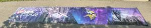 lot 50A image: Minnesota Vikings  US Bank Stadium Large Sign From Stadium - was on a railing during construction