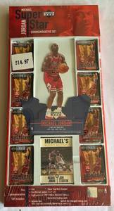 lot 155A image: Michael Jordan Upper Deck Super Star Commemorative Set Basketball Cards - New in Package