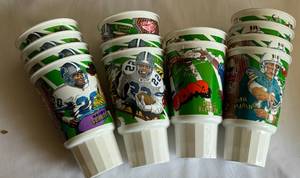 lot 159A image: (13) Football Collectors Cup Lot - Marino, Sanders, and More