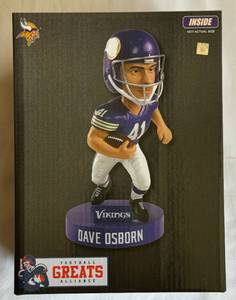 lot 160A image: Dave Osborn Limited Edition Minnesota Vikings Bobblehead - New