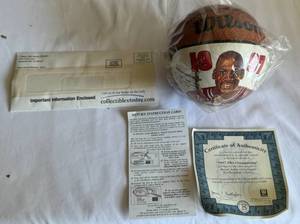 lot 164A image: Michael Jordan Limited Edition 1997 NBA Championship Mini Basketball