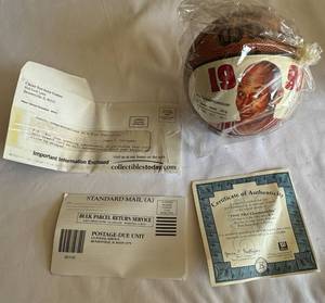 lot 165A image: Michael Jordan Limited Edition 1993 NBA Championship Mini Basketball