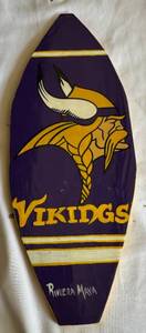 lot 166A image: Minnesota Vikings Football Custom Painted Piece from Mexico