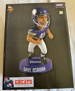 lot 174A image: Dave Osborn Limited Edition Minnesota Vikings Bobblehead New in Box