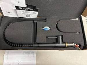 lot 6 image: VIGO Pull-Down Kitchen Sink Faucet, Matte Black - New in Box