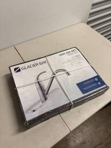 lot 7 image: Glacier Bay Stainless Steel Kitchen Faucet - New in Box