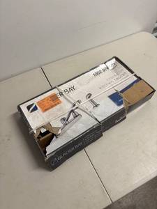 lot 9 image: Glacier Bay Kitchen Faucet with Pull-Down Sprayer in Damaged Box