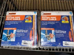 lot 31 image: Set of 2 Frost King Electric Water Pipe Heat Cables