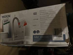 lot 38 image: Moen Adler 87233SRS Spot Resist Stainless Kitchen Faucet