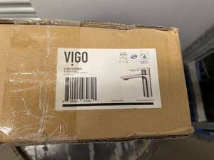lot 62 image: VIGO Vessel Sink Faucet - Brushed Nickel Finish