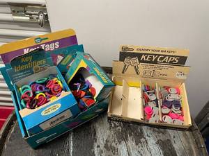 lot 84 image: Lot of Key Caps and Tags for Key Management