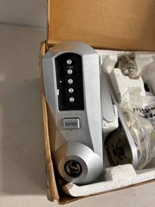 lot 98 image: Simplex 5021S-WL-26D-41 Satin Chrome Cylindrical Pushbutton Lock