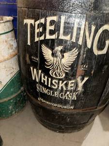 lot 101 image: Teeling Whiskey Branded Oak Barrel